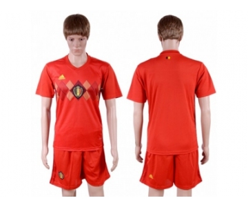 Belgium Blank Red Soccer Country Jersey