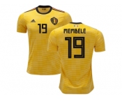 Belgium #19 Membele Away Kid Soccer Country Jersey