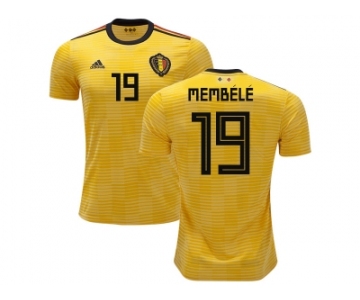 Belgium #19 Membele Away Kid Soccer Country Jersey