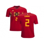 Belgium #2 Lukaku Home Kid Soccer Country Jersey