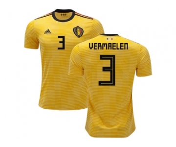 Belgium #3 Vermaelen Away Kid Soccer Country Jerse