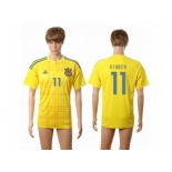 Ukraine #11 Rebrov Home Soccer Country Jersey