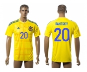 Ukraine #20 Rakitskiy Home Soccer Country Jersey