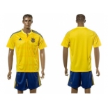 Ukraine Blank Home Soccer Country Jersey