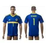 Bosnia Herzegovina #1 Begovic Home Soccer Country Jersey