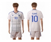 Bosnia Herzegovina #10 Pjanic Away Soccer Country Jersey