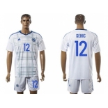 Bosnia Herzegovina #12 Sehic Away Soccer Country Jersey