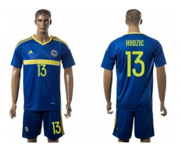 Bosnia Herzegovina #13 Hodzic Home Soccer Country Jersey