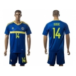 Bosnia Herzegovina #14 Susic Home Soccer Country Jersey