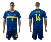 Bosnia Herzegovina #14 Susic Home Soccer Country Jersey