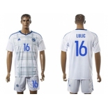 Bosnia Herzegovina #16 Lulic Away Soccer Country Jersey