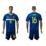 Bosnia Herzegovina #16 Lulic Home Soccer Country Jersey