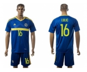 Bosnia Herzegovina #16 Lulic Home Soccer Country Jersey