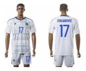 Bosnia Herzegovina #17 Zukanovic Away Soccer Country Jersey