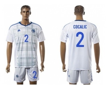 Bosnia Herzegovina #2 Cocalic Away Soccer Country Jersey