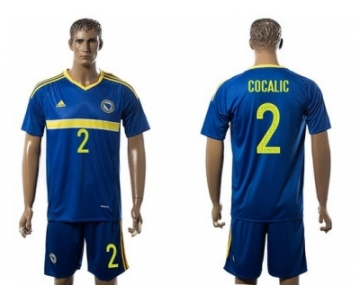 Bosnia Herzegovina #2 Cocalic Home Soccer Country Jersey