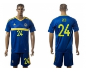 Bosnia Herzegovina #24 Zec Home Soccer Country Jersey