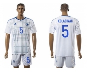 Bosnia Herzegovina #5 Kolasinac Away Soccer Country Jersey