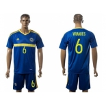 Bosnia Herzegovina #6 Vranjes Home Soccer Country Jersey