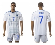 Bosnia Herzegovina #7 Besic Away Soccer Country Jersey