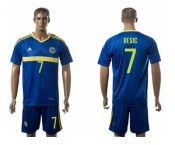 Bosnia Herzegovina #7 Besic Home Soccer Country Jersey