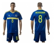 Bosnia Herzegovina #8 Medunjanin Home Soccer Country Jersey