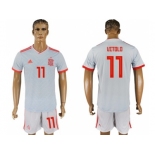 Spain #11 Vitolo Away Soccer Country Jersey