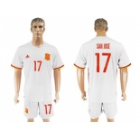 Spain #17 San Jose Away Soccer Country Jersey