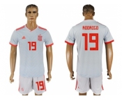 Spain #19 Rodrigo Away Soccer Country Jersey