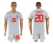 Spain #20 Asensio Away Soccer Country Jersey