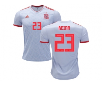 Spain #23 Reina Away Soccer Country Jersey