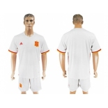 Spain Blank Away Soccer Country Jersey