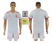 Spain Blank Away Soccer Country Jersey