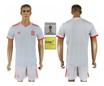 Spain Blank Away Soccer Country Jersey