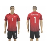 Turkey #1 Babacan Home Soccer Country Jersey