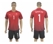 Turkey #1 Babacan Home Soccer Country Jersey