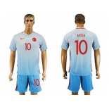 Turkey #10 Arda Away Soccer Country Jersey