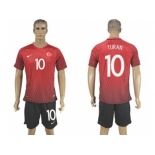 Turkey #10 Turan Home Soccer Country Jersey