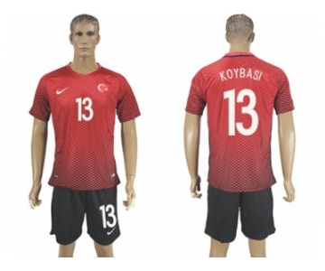 Turkey #13 Koybasi Home Soccer Country Jersey1