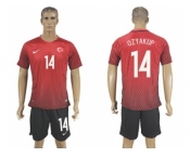 Turkey #14 Ozyakup Home Soccer Country Jersey