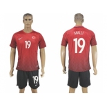 Turkey #19 Malli Home Soccer Country Jersey