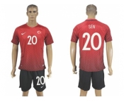 Turkey #20 Sen Home Soccer Country Jersey