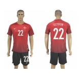 Turkey #22 Oztekin Home Soccer Country Jersey