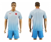 Turkey Blank Away Soccer Country Jersey