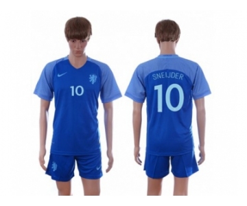 Holland #10 Sneijder Away Soccer Country Jersey