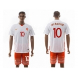 Holland #10 Wijnaldum Away Soccer Country Jersey1