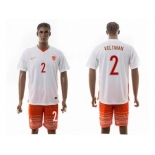 Holland #2 Veltman Away Soccer Country Jersey1