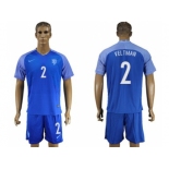 Holland #2 Veltman Away Soccer Country Jersey