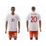 Holland #20 De Jong Away Soccer Country Jersey1