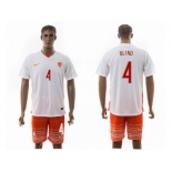 Holland #4 Blind Away Soccer Country Jersey1